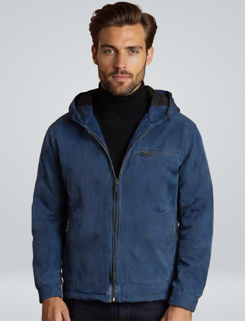 Dylan | Zomerjas Heren - Relaxed Fit met Capuchon en Ritssluiting | Casual