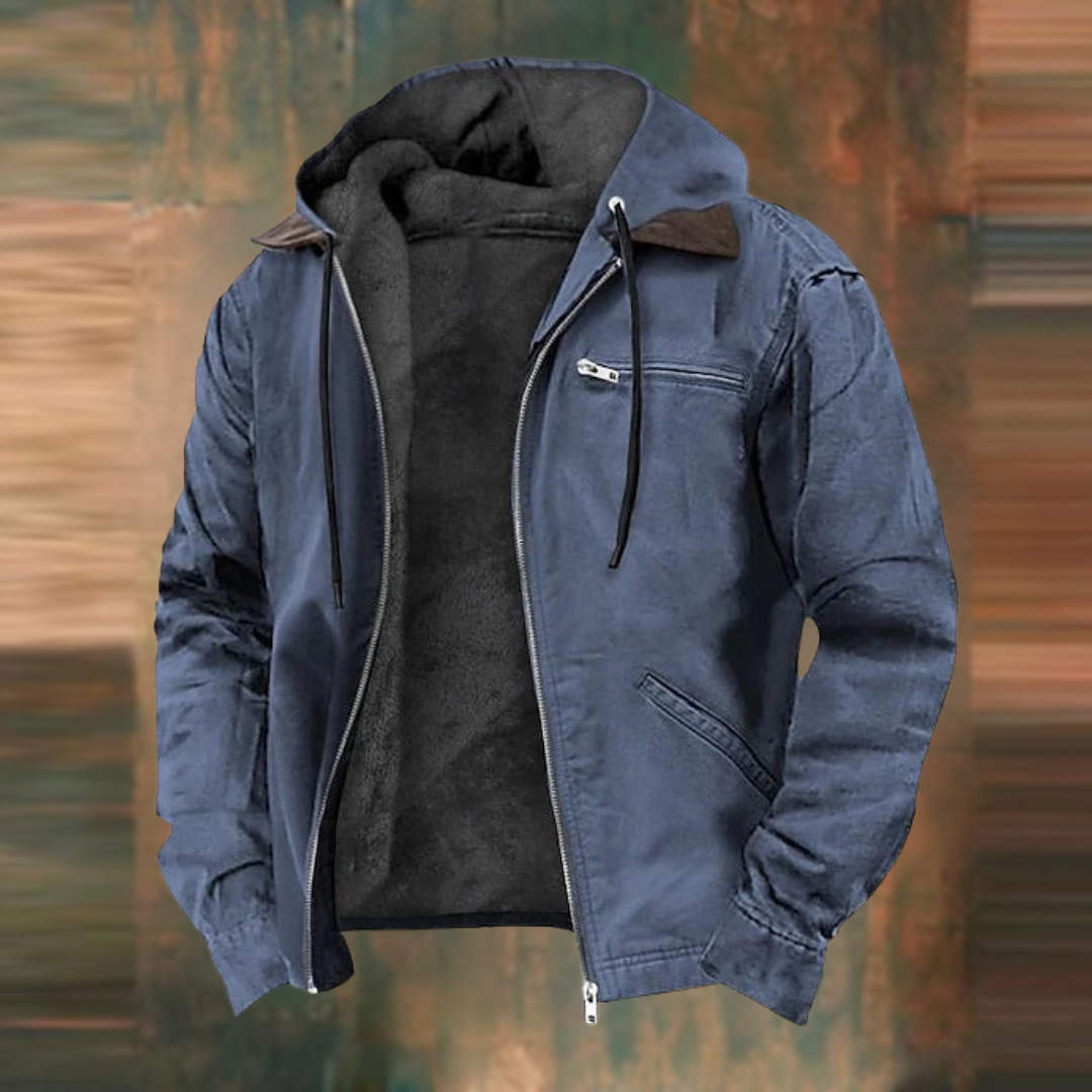 Dylan | Zomerjas Heren - Relaxed Fit met Capuchon en Ritssluiting | Casual