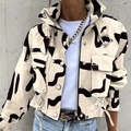 Jane | Stijlvolle Tussenjas voor Dames - Cropped Bomberjack Model met Stoere Kraag