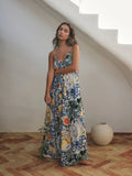 Sienna | Luchtige maxi jurk met kleurrijke print