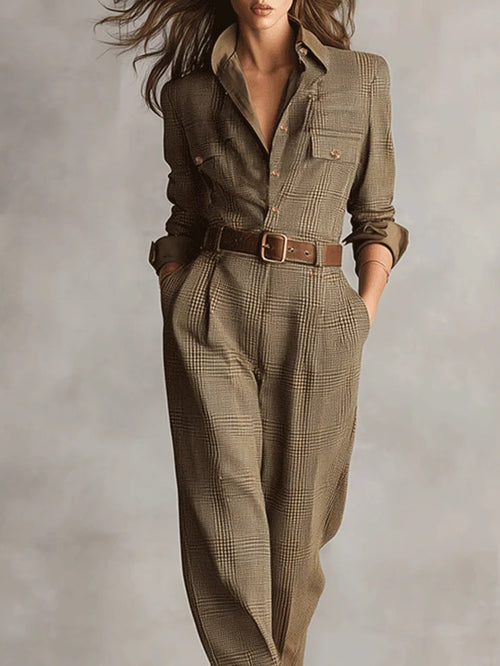 Alice | Trendy Getailleerde Dames Jumpsuit Met Riem